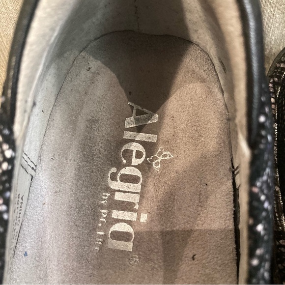 ALEGRIA Sz 39 Belle Mary Herringbone Comfort Sole Velcro Closure Leather Sandals - Picture 5 of 13